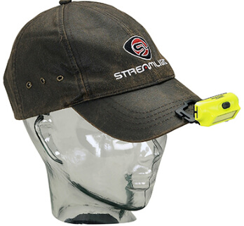 Clip it on! Streamlight Bandit USB Headlamp With Visor Clip